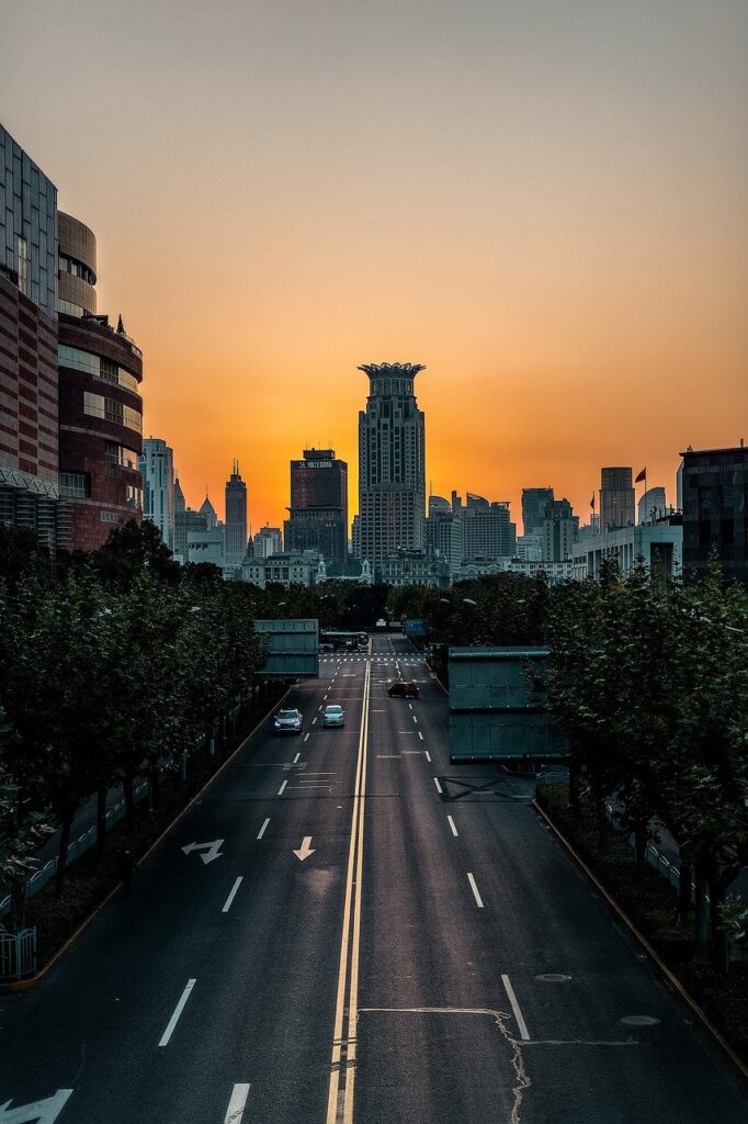 shanghai, city, road